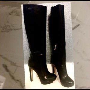 Herve Leger knee boots